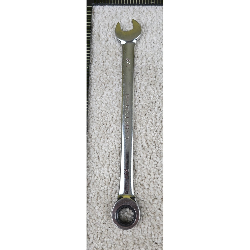 Craftsman Combination Ratcheting Wrench Silver 1/2 Inch 42563 A-AB